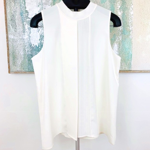 Alfani Tops - Alfani impeccable white shirt w/ pleats. S 12.NWOT